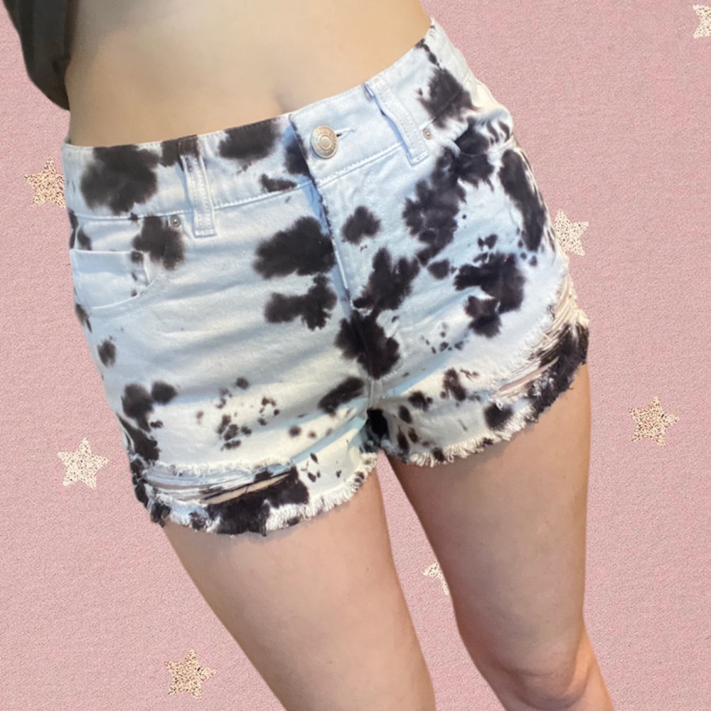 Forever 21 Tie Dye Black and White Shorts Size 27